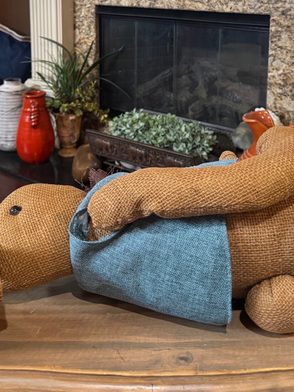 2 feet tall 70’s burlap bunny. - Picture 5 of 13